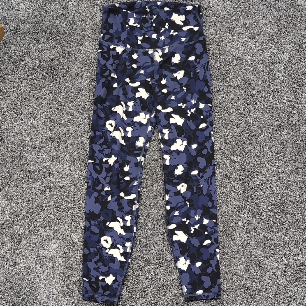 Blue/purple Camouflage 7/8 Leggings
